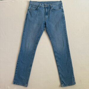 Mott & Bow Jeans Mens Size 33x32 Slim Blue Medium Wash Denim Straight Leg